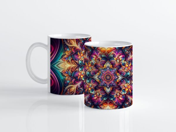 Psykedelisk Mandala Mugg - Bild 3