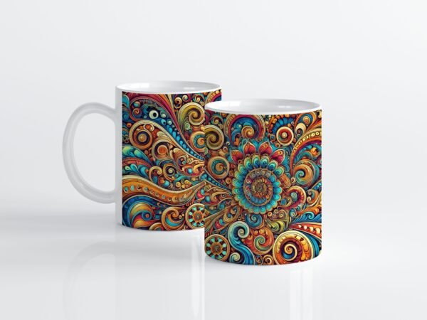 Spirande mandala mugg - Bild 3