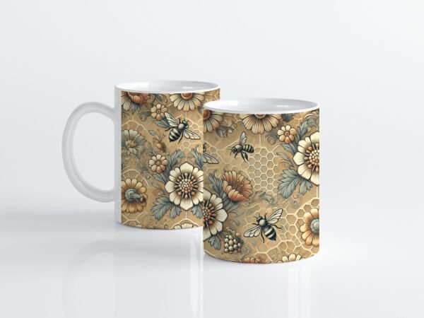 Vintage Bee Blossom Mug - Bild 3