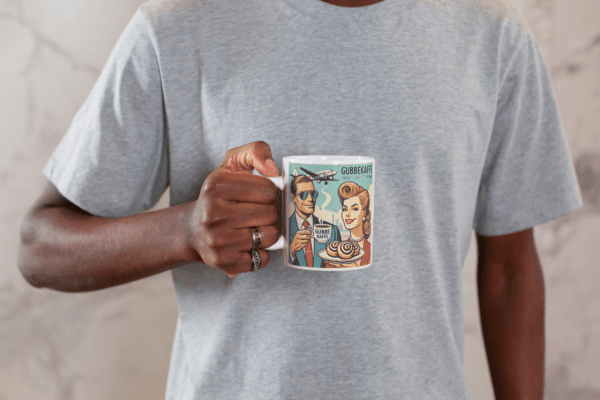 Mugg med Gubbekaffe Retrodesign – Charmig Hyllning till Kaffe och 50-talet - Bild 2
